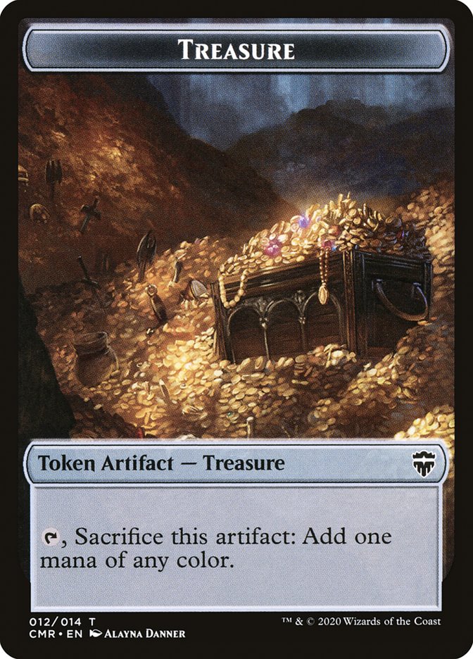 Treasure Token [Commander Legends Tokens] | Boutique FDB TCG