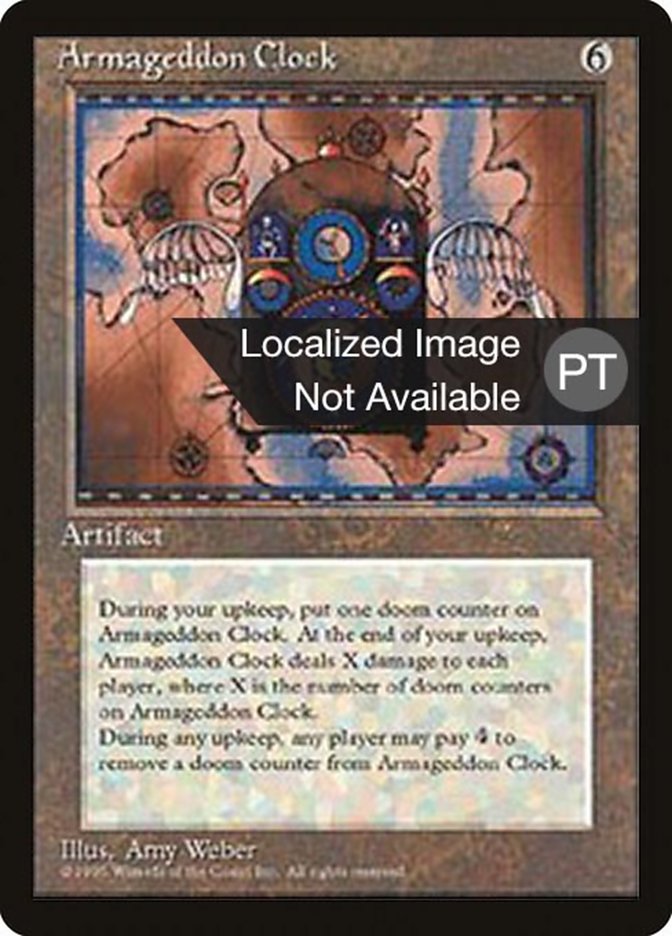 Armageddon Clock [Fourth Edition (Foreign Black Border)] | Boutique FDB TCG