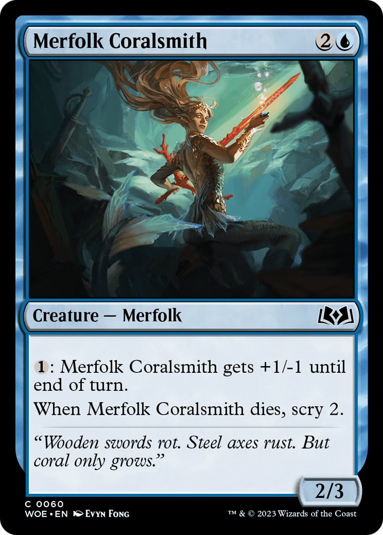 Merfolk Coralsmith [Wilds of Eldraine] | Boutique FDB TCG