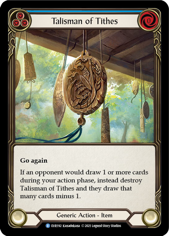 Talisman of Tithes [EVR192] (Everfest)  1st Edition Cold Foil | Boutique FDB TCG