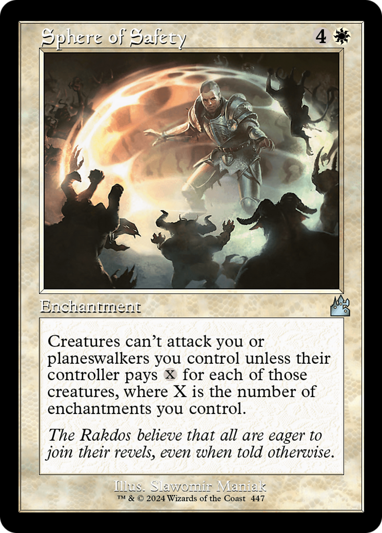 Sphere of Safety (Retro Frame) [Ravnica Remastered] | Boutique FDB TCG