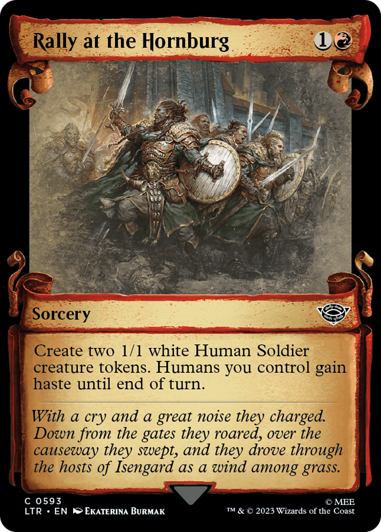 Rally at the Hornburg [The Lord of the Rings: Tales of Middle-Earth Showcase Scrolls] | Boutique FDB TCG