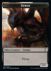 Demon // Copy Double-Sided Token [Streets of New Capenna Commander Tokens] | Boutique FDB TCG