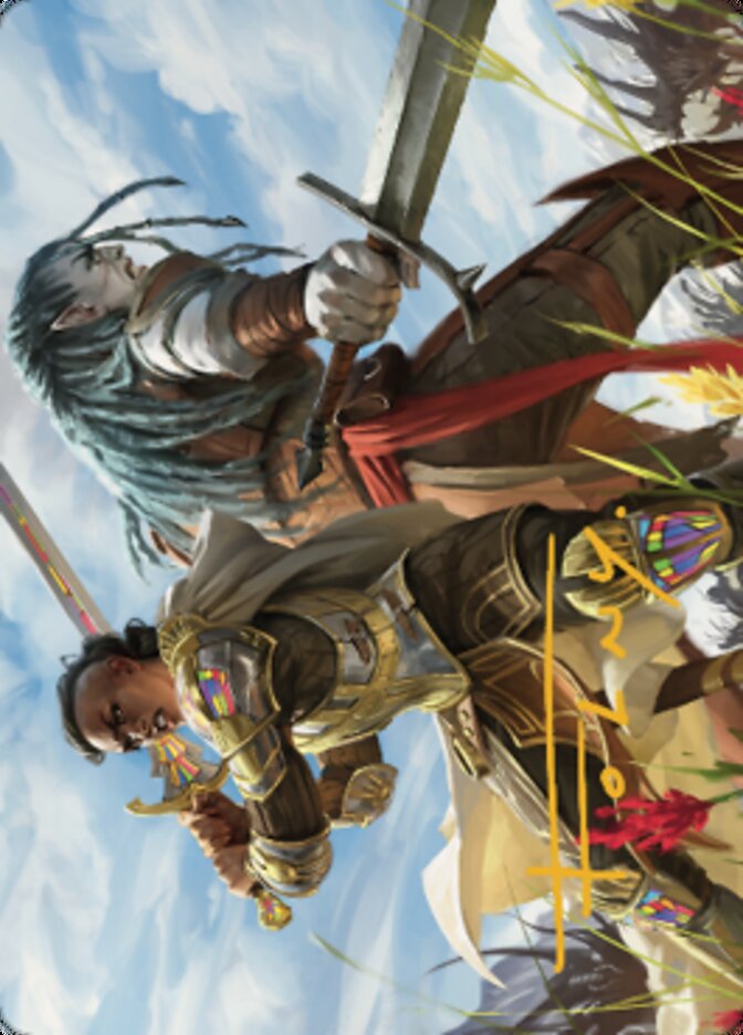 Join Forces Art Card (Gold-Stamped Signature) [Dominaria United Art Series] | Boutique FDB TCG