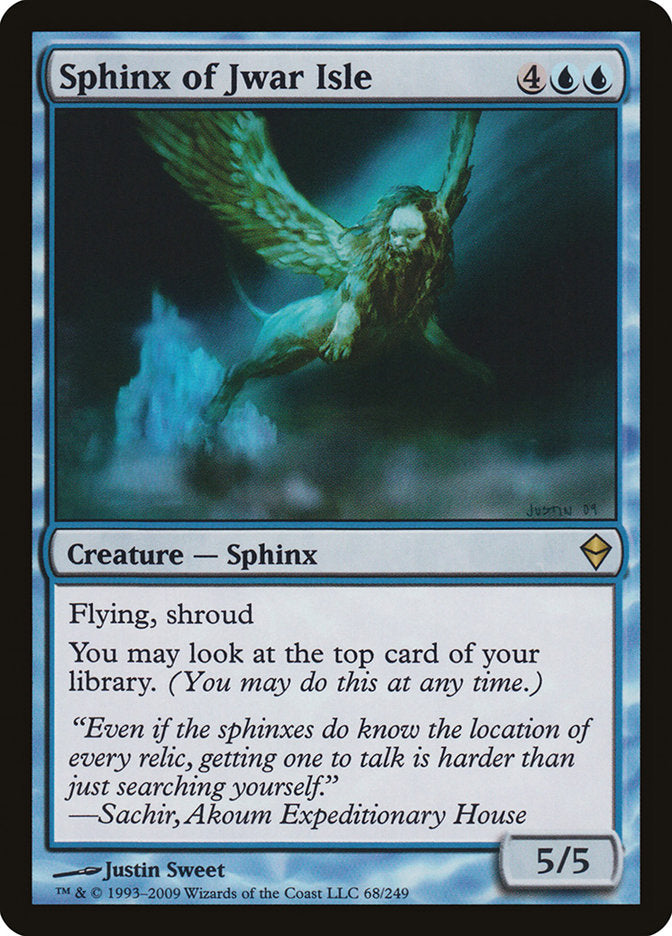 Sphinx of Jwar Isle [Zendikar] | Boutique FDB TCG