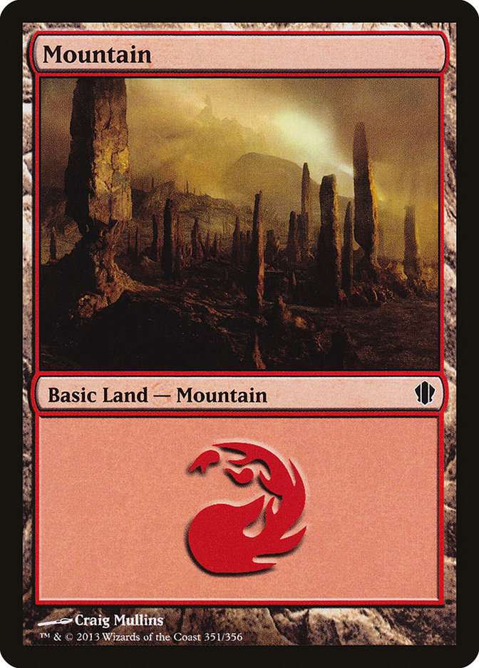 Mountain (351) [Commander 2013] | Boutique FDB TCG