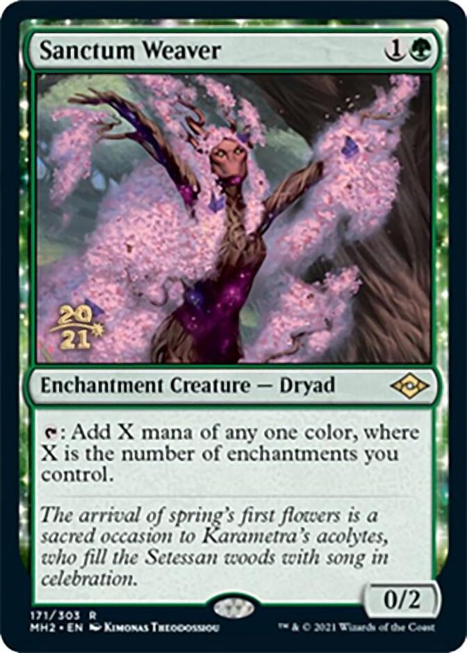 Sanctum Weaver [Modern Horizons 2 Prerelease Promos] | Boutique FDB TCG