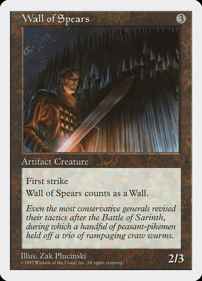 Wall of Spears [Fifth Edition] | Boutique FDB TCG