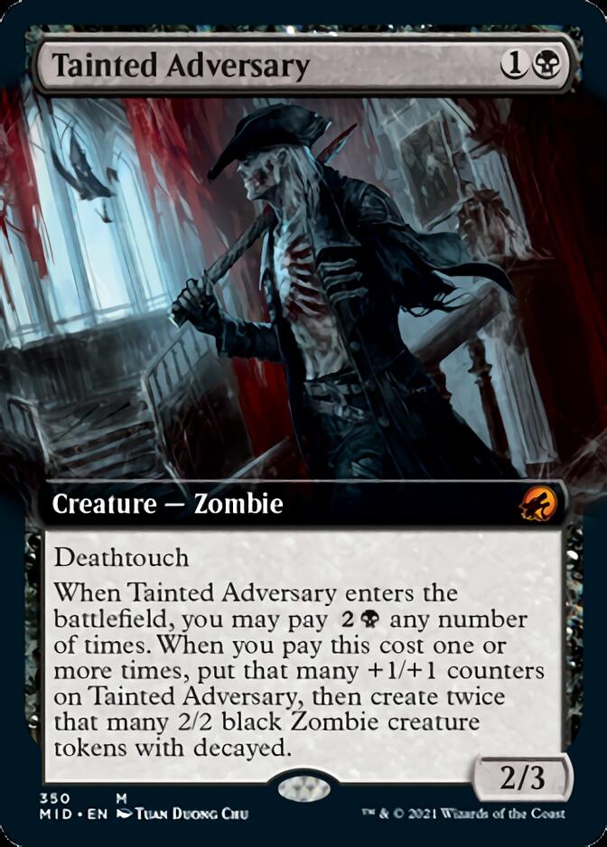 Tainted Adversary (Extended Art) [Innistrad: Midnight Hunt] | Boutique FDB TCG