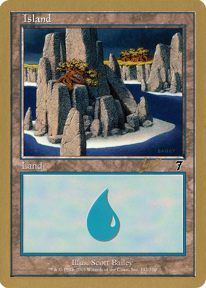 Island (rl332) (Raphael Levy) [World Championship Decks 2002] | Boutique FDB TCG