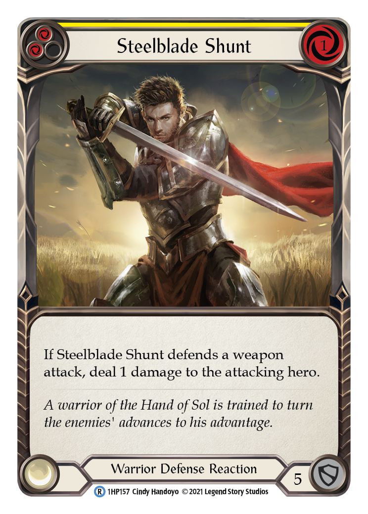 Steelblade Shunt (Yellow) [1HP157] (History Pack 1) | Boutique FDB TCG