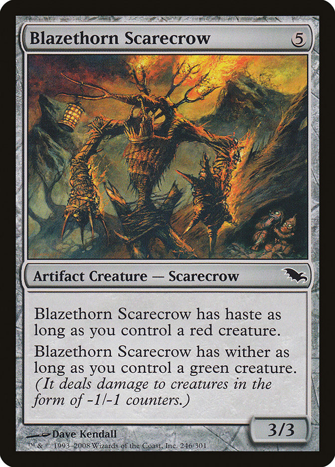 Blazethorn Scarecrow [Shadowmoor] | Boutique FDB TCG