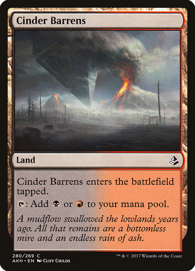 Cinder Barrens [Amonkhet] | Boutique FDB TCG