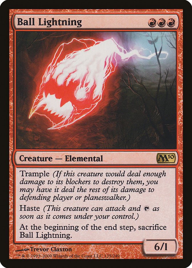 Ball Lightning [Magic 2010] | Boutique FDB TCG