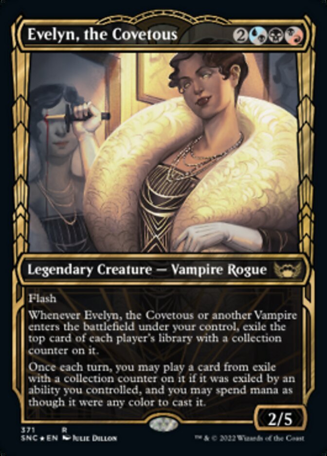 Evelyn, the Covetous (Showcase Golden Age Gilded Foil) [Streets of New Capenna] | Boutique FDB TCG