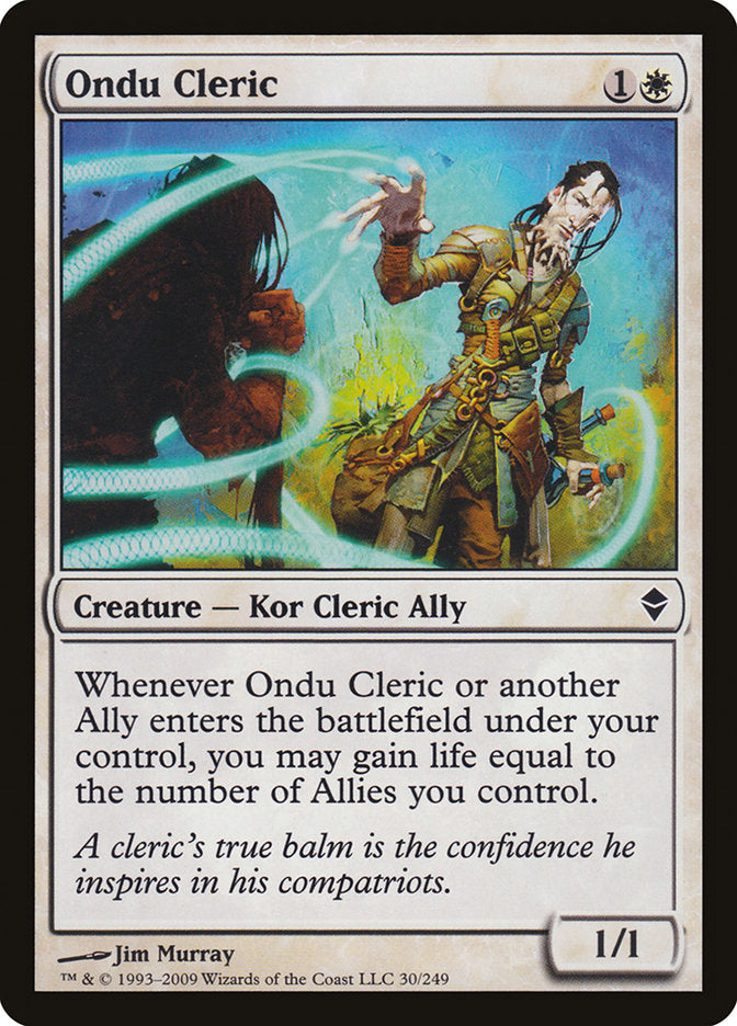 Ondu Cleric [Zendikar] | Boutique FDB TCG