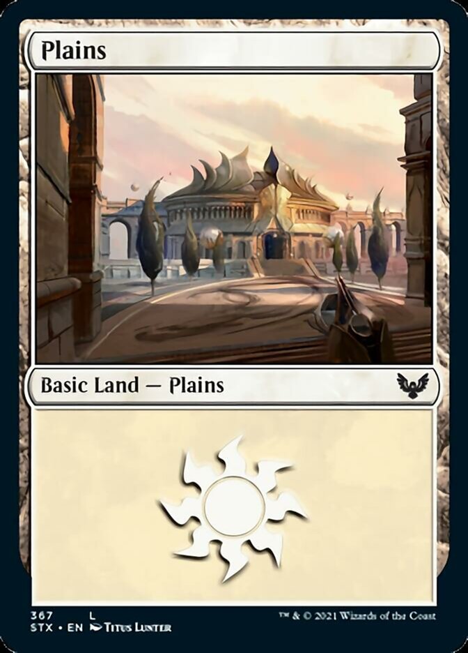 Plains (367) [Strixhaven: School of Mages] | Boutique FDB TCG