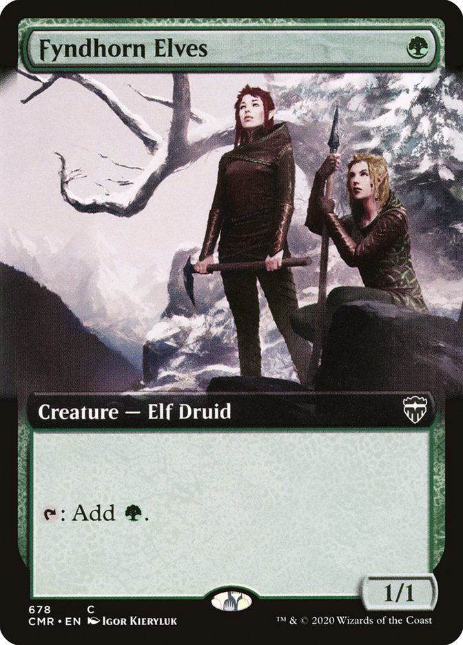 Fyndhorn Elves (Extended Art) [Commander Legends] | Boutique FDB TCG