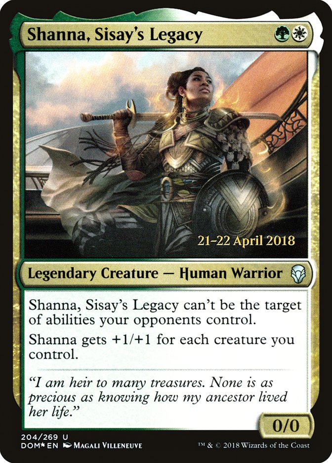 Shanna, Sisay's Legacy [Dominaria Prerelease Promos] | Boutique FDB TCG