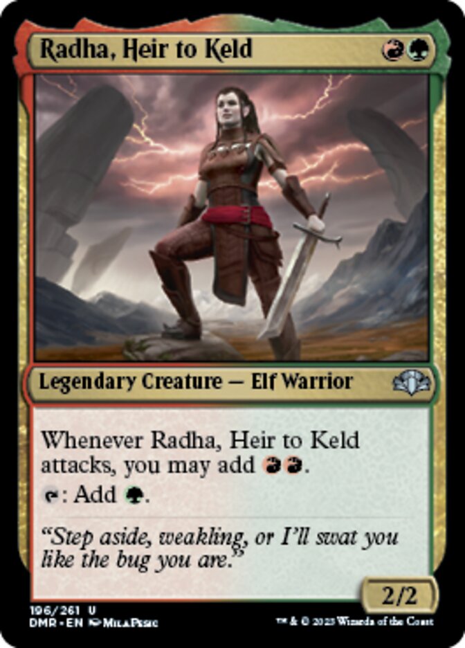 Radha, Heir to Keld [Dominaria Remastered] | Boutique FDB TCG