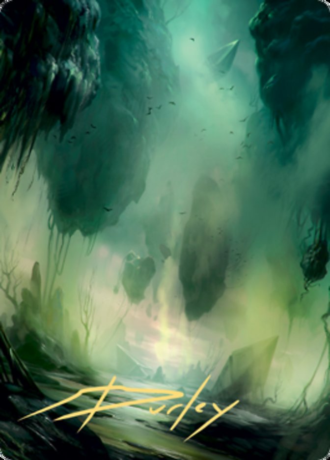 Swamp 1 Art Card (Gold-Stamped Signature) [Zendikar Rising Art Series] | Boutique FDB TCG