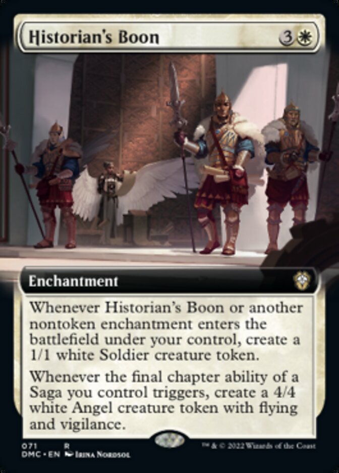 Historian's Boon (Extended Art) [Dominaria United Commander] | Boutique FDB TCG