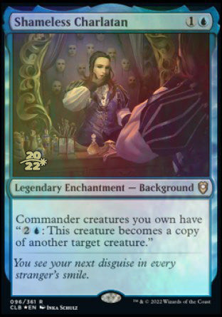 Shameless Charlatan [Commander Legends: Battle for Baldur's Gate Prerelease Promos] | Boutique FDB TCG