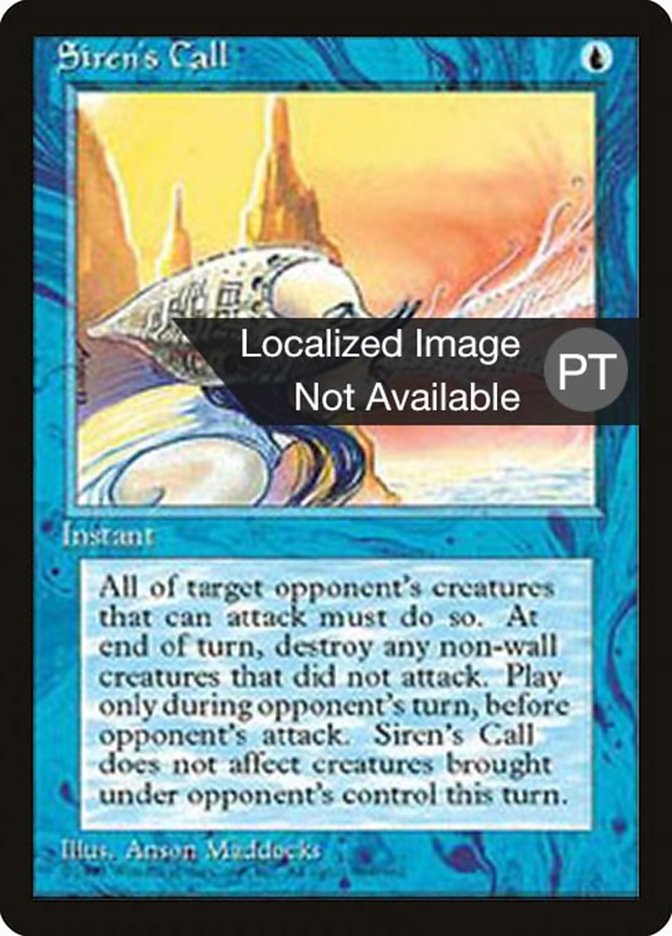 Siren's Call [Fourth Edition (Foreign Black Border)] | Boutique FDB TCG