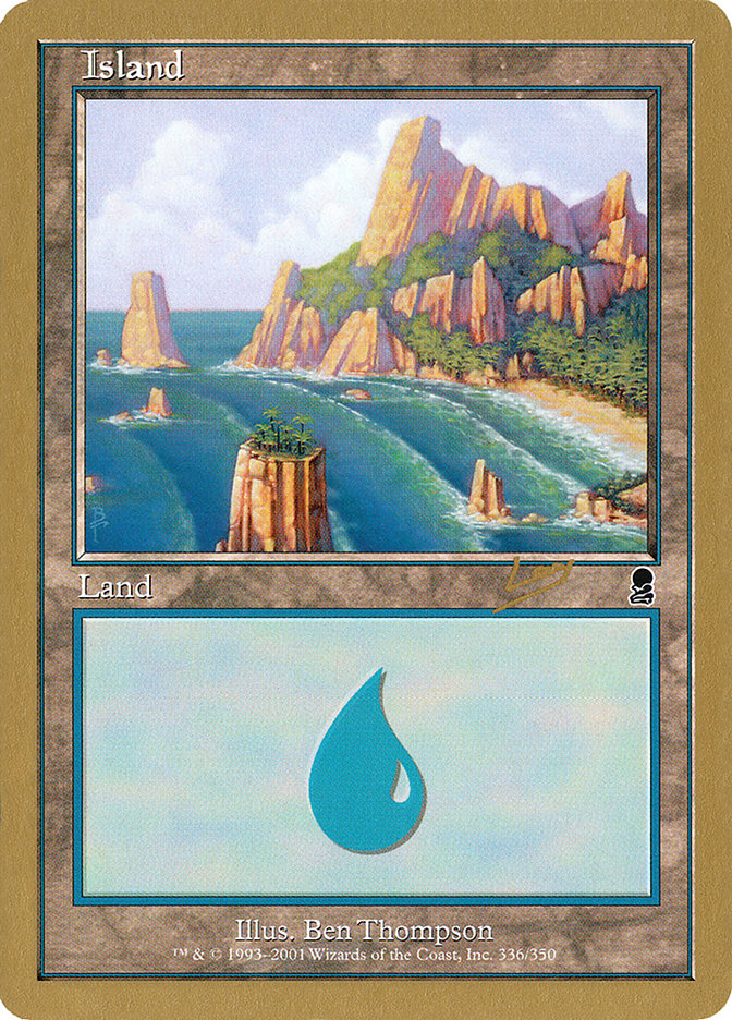 Island (rl336a) (Raphael Levy) [World Championship Decks 2002] | Boutique FDB TCG