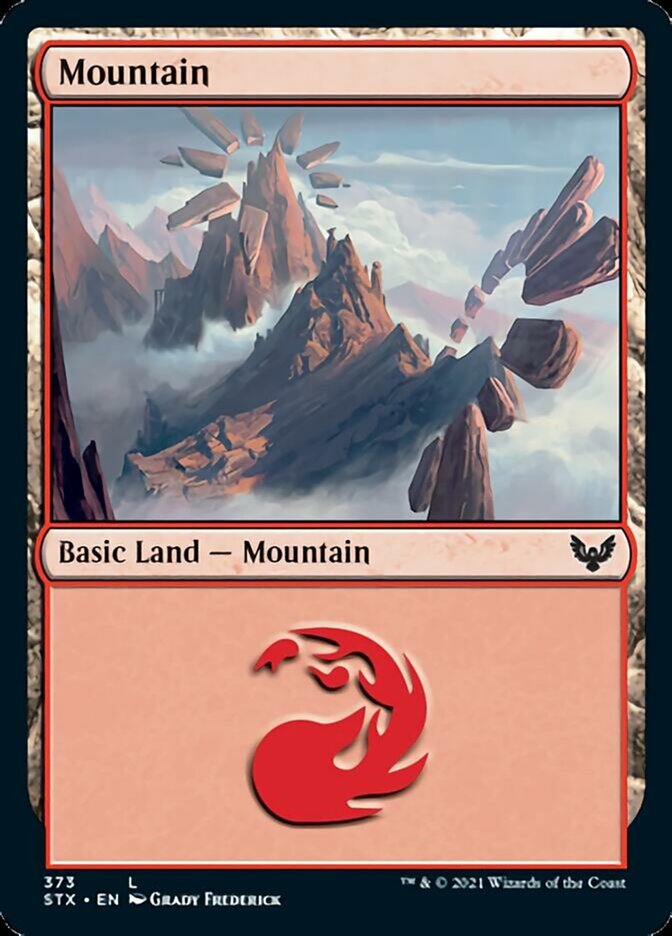 Mountain (373) [Strixhaven: School of Mages] | Boutique FDB TCG