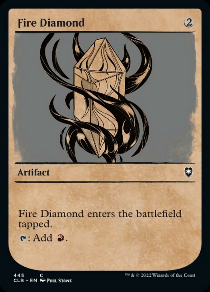 Fire Diamond (Showcase) [Commander Legends: Battle for Baldur's Gate] | Boutique FDB TCG