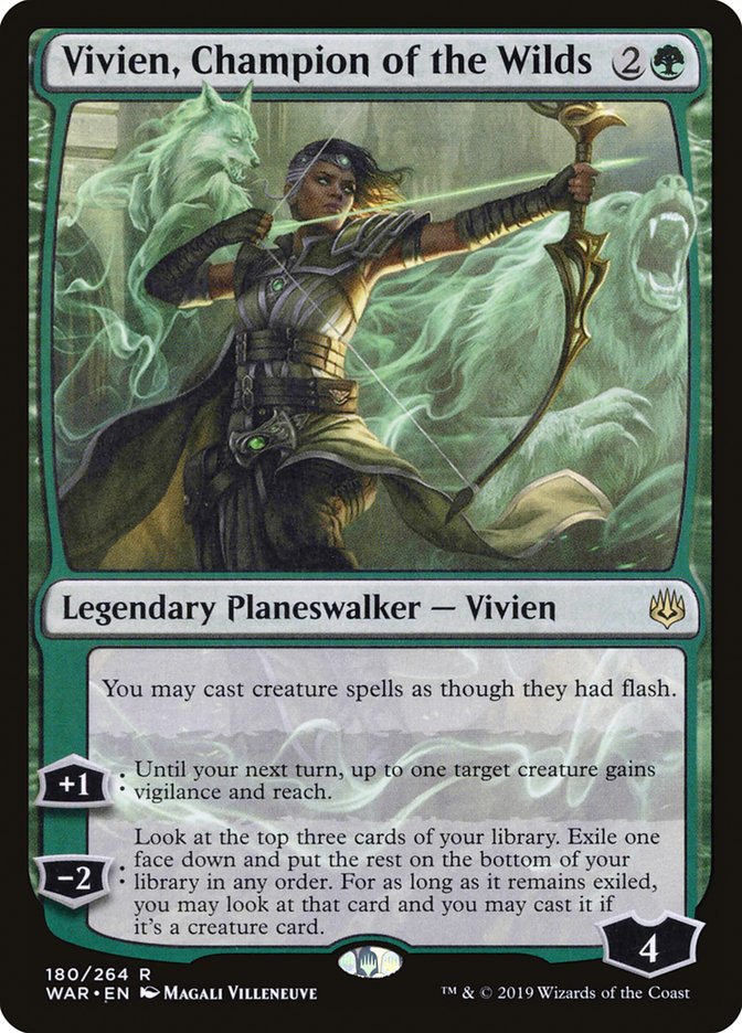 Vivien, Champion of the Wilds [War of the Spark] | Boutique FDB TCG