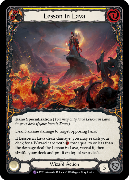 Lesson in Lava [U-ARC121] (Arcane Rising Unlimited)  Unlimited Normal | Boutique FDB TCG