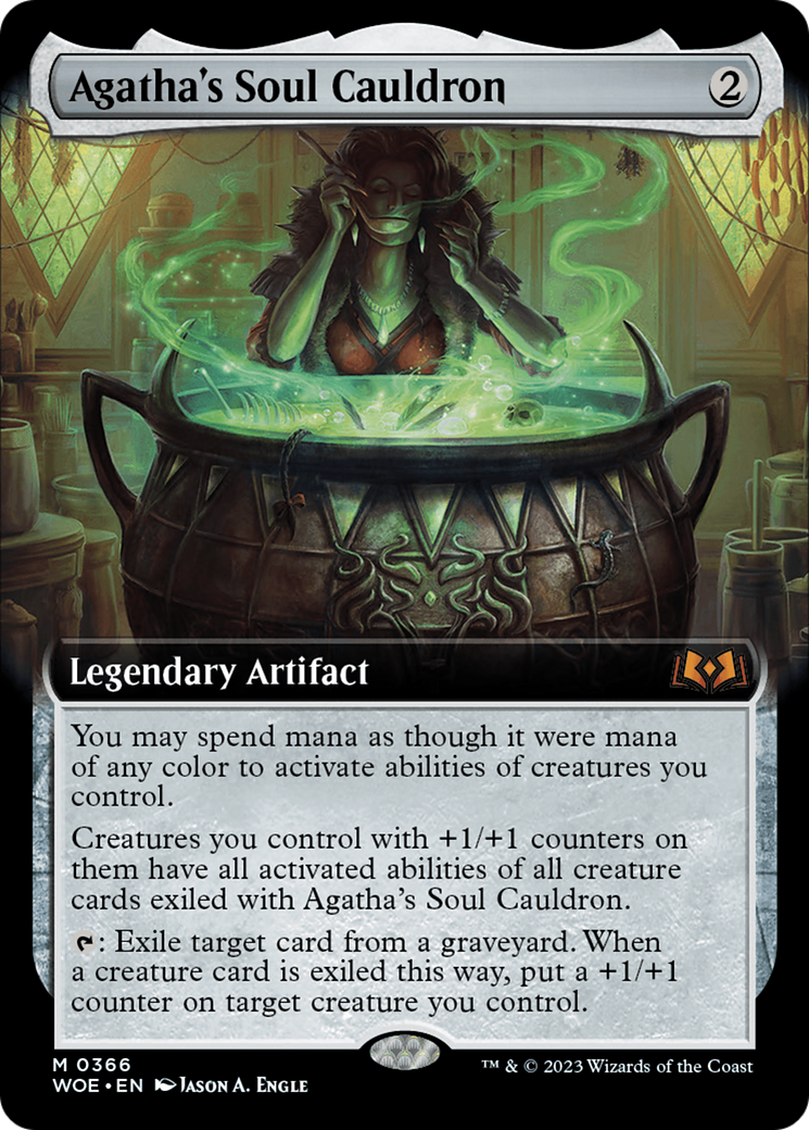 Agatha's Soul Cauldron (Extended Art) [Wilds of Eldraine] | Boutique FDB TCG