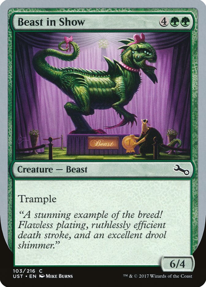 Beast in Show ("A stunning example...") [Unstable] | Boutique FDB TCG