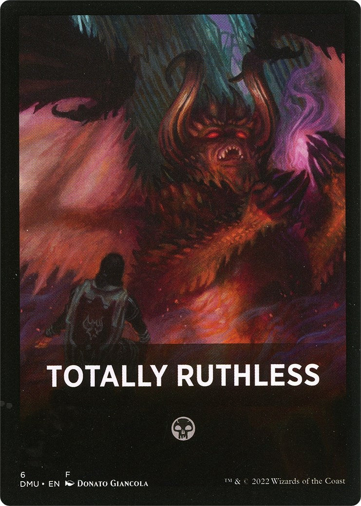 Totally Ruthless Theme Card [Dominaria United Tokens] | Boutique FDB TCG