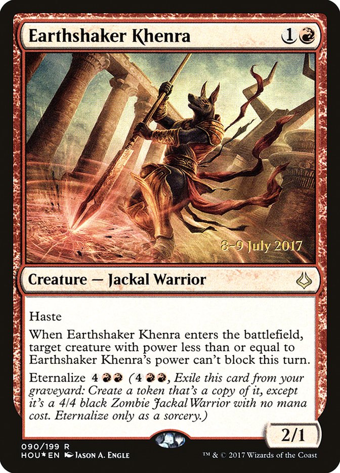 Earthshaker Khenra [Hour of Devastation Prerelease Promos] | Boutique FDB TCG