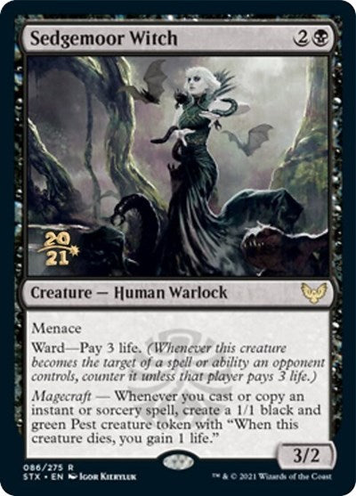 Sedgemoor Witch [Strixhaven: School of Mages Prerelease Promos] | Boutique FDB TCG