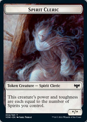 Zombie (008) // Spirit Cleric Double-Sided Token [Innistrad: Crimson Vow Tokens] | Boutique FDB TCG