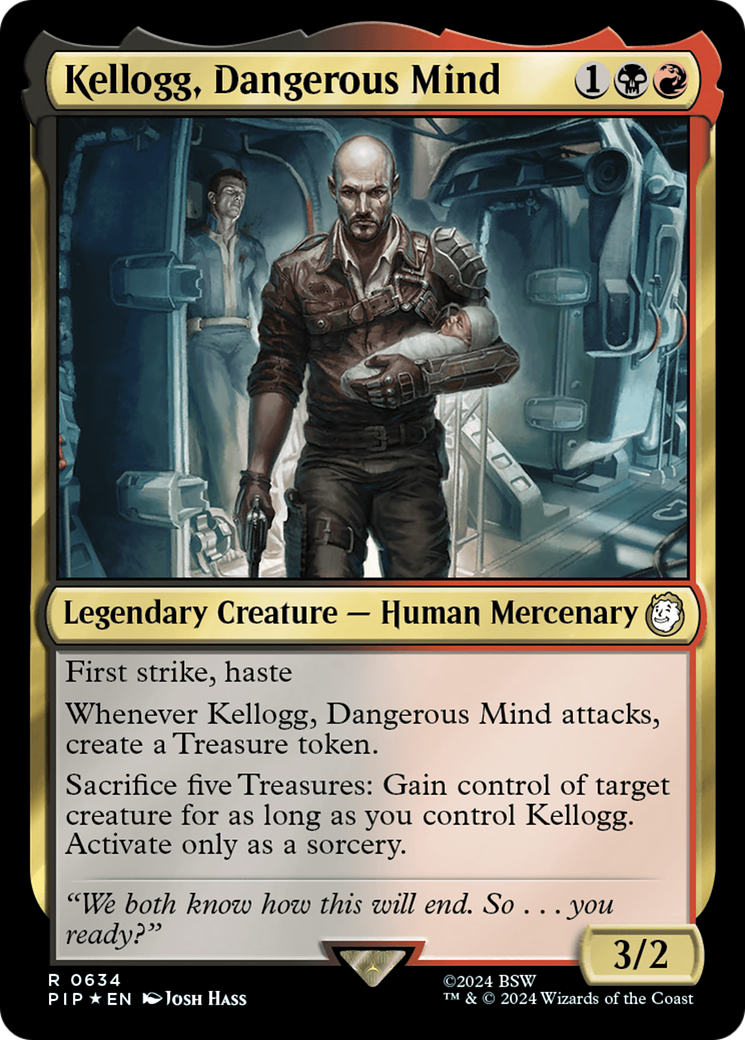 Kellogg, Dangerous Mind (Surge Foil) [Fallout] | Boutique FDB TCG