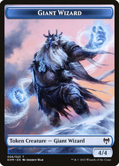 Human Warrior // Giant Wizard Double-Sided Token [Kaldheim Tokens] | Boutique FDB TCG