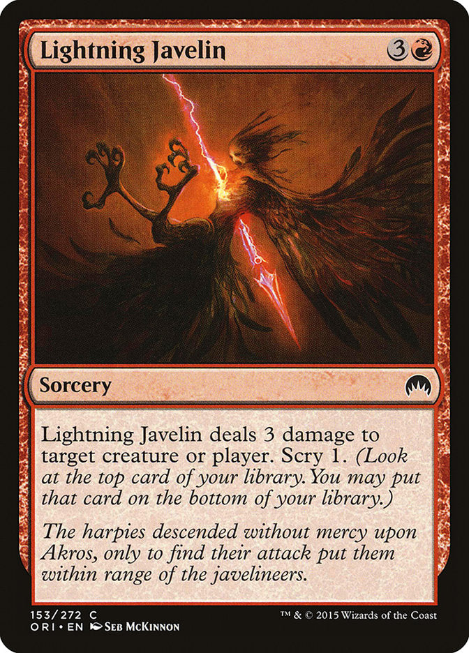 Lightning Javelin [Magic Origins] | Boutique FDB TCG