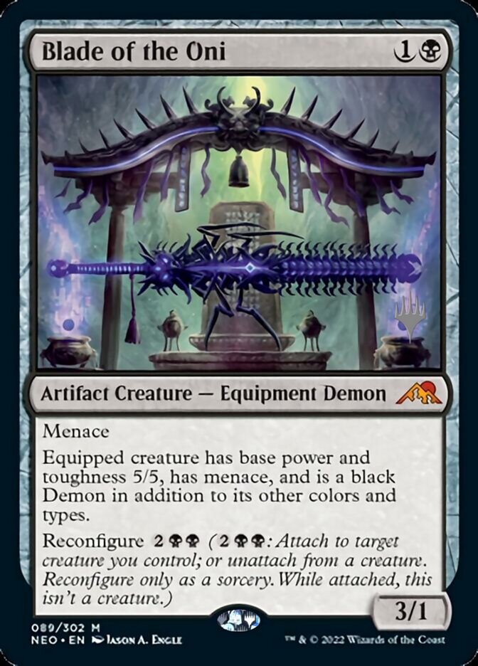 Blade of the Oni (Promo Pack) [Kamigawa: Neon Dynasty Promos] | Boutique FDB TCG