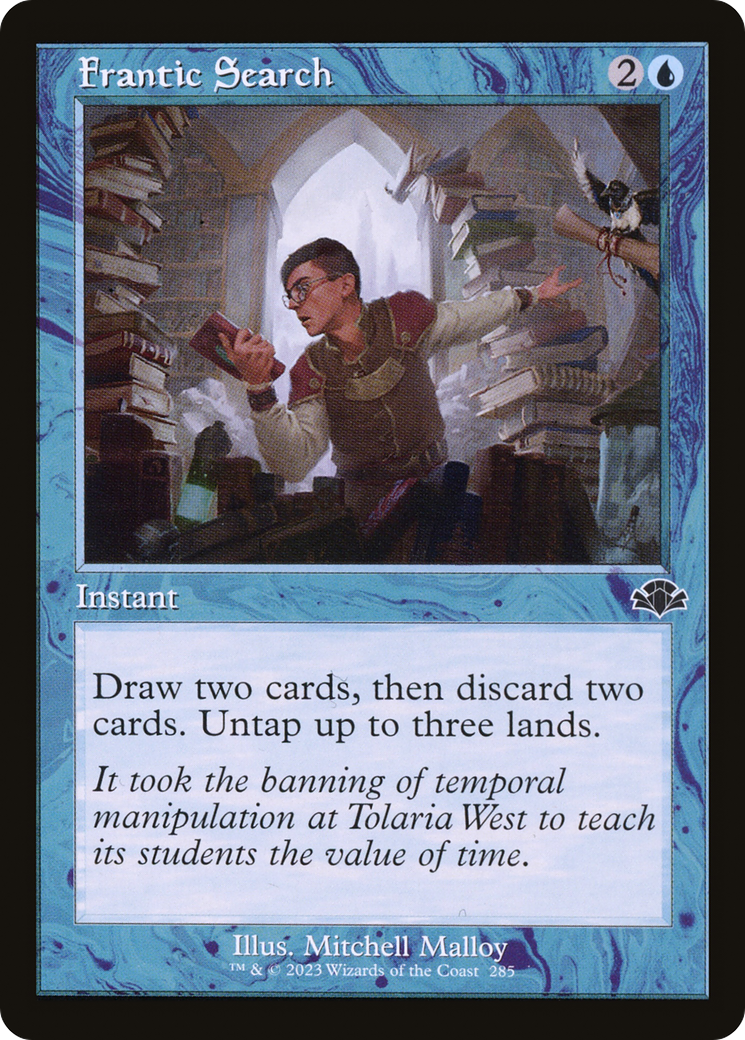 Frantic Search (Retro) [Dominaria Remastered] | Boutique FDB TCG