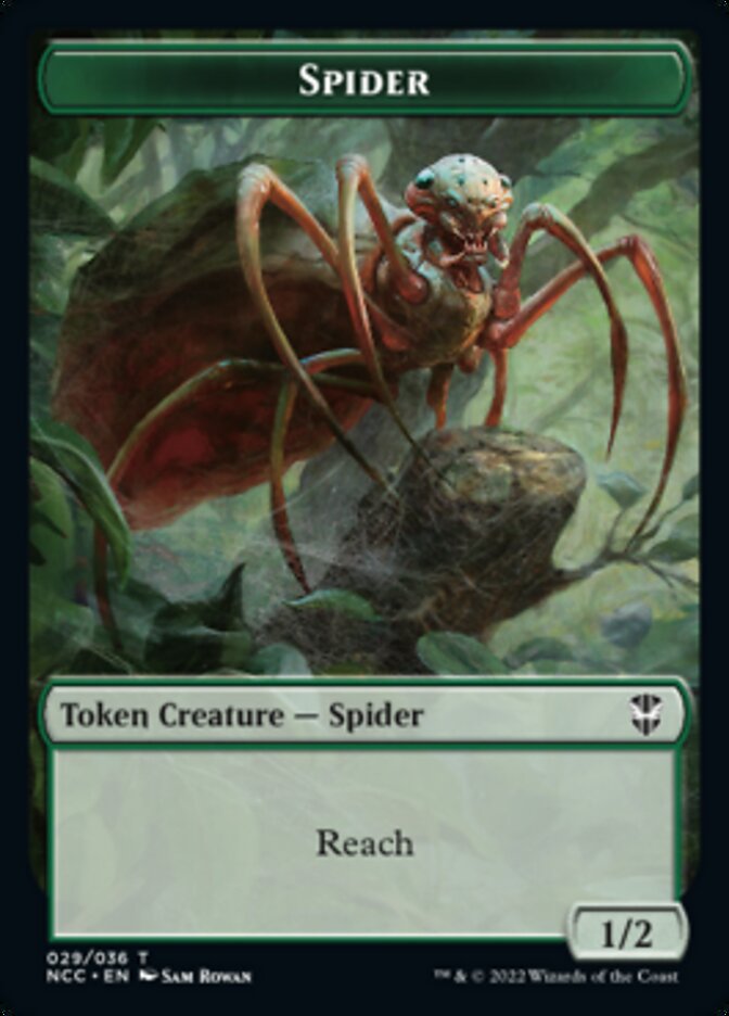 Treefolk // Spider Double-Sided Token [Streets of New Capenna Commander Tokens] | Boutique FDB TCG