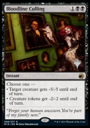 Bloodline Culling (Promo Pack) [Innistrad: Midnight Hunt Promos] | Boutique FDB TCG