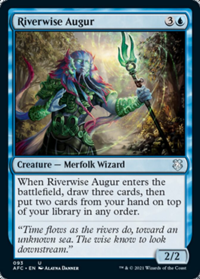 Riverwise Augur [Dungeons & Dragons: Adventures in the Forgotten Realms Commander] | Boutique FDB TCG