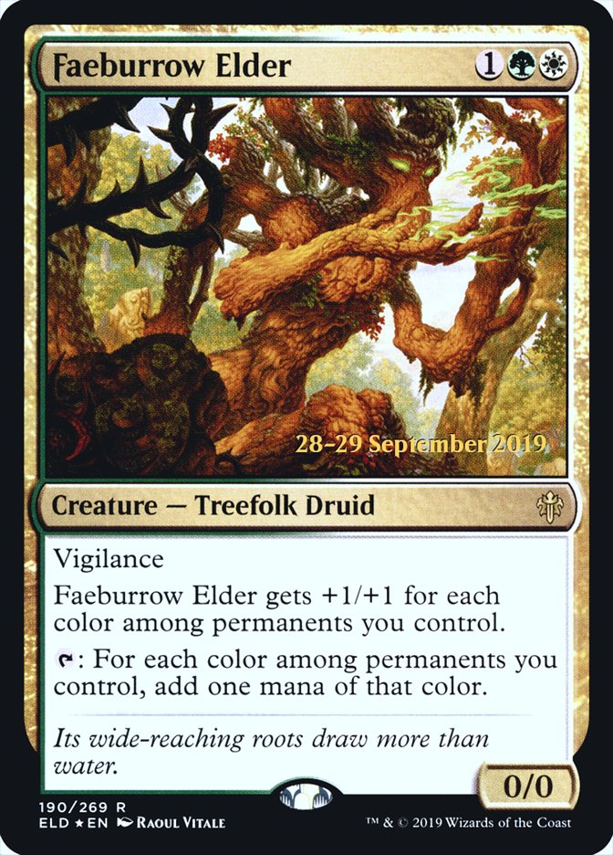 Faeburrow Elder [Throne of Eldraine Prerelease Promos] | Boutique FDB TCG