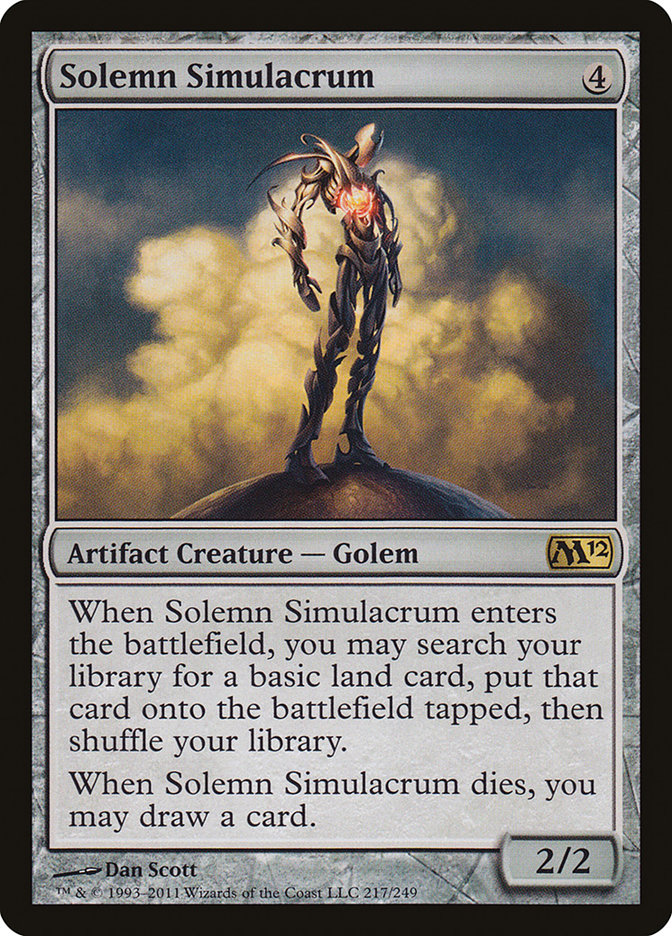 Solemn Simulacrum [Magic 2012] | Boutique FDB TCG