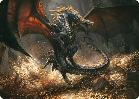 Cavern-Hoard Dragon Art Card [The Lord of the Rings: Tales of Middle-earth Art Series] | Boutique FDB TCG